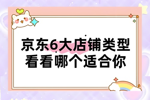 京东店铺类型分为哪几类