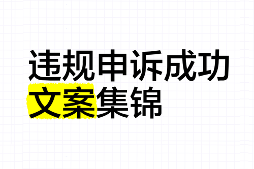 小红书作品违规申诉话术