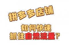 新店拼多多店铺流量怎么做起来？拼多多新店铺