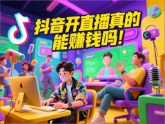 抖音开直播真的能赚钱吗？自己在家开直